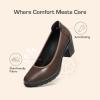DREAM PAIRS Women’s Chunky Closed Toe Low Block Heels Work Pumps Comfortable Round Toe Dress Wedding Shoes(Brown)