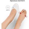 DREAM PAIRS Women’s Chunky Closed Toe Low Block Heels Work Pumps Comfortable Round Toe Dress Wedding Shoes(White)