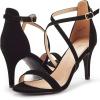 DREAM PAIRS Women’s Dolce Fashion Stilettos Open Toe Pump Heel Sandals(Black Nubuck)