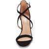 DREAM PAIRS Women’s Dolce Fashion Stilettos Open Toe Pump Heel Sandals(Black Nubuck)