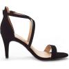 DREAM PAIRS Women’s Dolce Fashion Stilettos Open Toe Pump Heel Sandals(Black Nubuck)