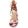 DREAM PAIRS Women’s Dolce Fashion Stilettos Open Toe Pump Heel Sandals(Floral)