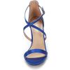 DREAM PAIRS Women’s Dolce Fashion Stilettos Open Toe Pump Heel Sandals(Royal Blue Satin)