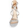DREAM PAIRS Women’s Dolce Fashion Stilettos Open Toe Pump Heel Sandals(Silver-rhinestone)