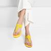 DREAM PAIRS Women’s Elastic Strappy String Thong Ankle Strap Summer Gladiator Sandals(Yellow/Glitter)