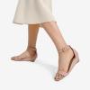 DREAM PAIRS Women’s Ingrid Ankle Strap Low Wedge Sandal(Blush/Pat)