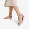 DREAM PAIRS Women’s Ingrid Ankle Strap Low Wedge Sandal(Pink/Suede)