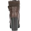 DREAM PAIRS Women’s Lace up Combat Ankle Boots High Chunky Heel Fashion Heeled Booties Shoes(Brown)