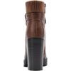 DREAM PAIRS Women’s Lace up Combat Ankle Boots High Chunky Heel Fashion Heeled Booties Shoes(Tan)