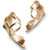 DREAM PAIRS Women’s Low Wedge Sandals Ankle Strap Heel Sandal Open Toe Wide Dress Summer Shoes(Gold-pu)