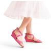 DREAM PAIRS Women’s Low Wedge Sandals Ankle Strap Heel Sandal Open Toe Wide Dress Summer Shoes(Hot Pink-pu)