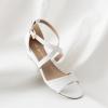 DREAM PAIRS Women’s Low Wedge Sandals Ankle Strap Heel Sandal Open Toe Wide Dress Summer Shoes(White_pu)