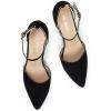 DREAM PAIRS Women’s Oppointed-Lacey Pointed Toe Ankle Strap High Heel Stiletto Pumps Wedding Dress Shoes(Black/Nubuck)