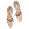 DREAM PAIRS Women’s Oppointed-Lacey Pointed Toe Ankle Strap High Heel Stiletto Pumps Wedding Dress Shoes(Nude/Suede)