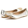 DREAM PAIRS Women’s Sole-Flex Ballerina Walking Flats Shoes(Gold)
