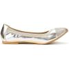 DREAM PAIRS Women’s Sole-Flex Ballerina Walking Flats Shoes(Gold)