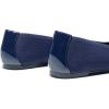 DREAM PAIRS Women’s Sole-Flex Ballerina Walking Flats Shoes(Navy Knit)