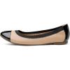 DREAM PAIRS Women’s Sole-Flex Ballerina Walking Flats Shoes(Nude Black)