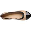 DREAM PAIRS Women’s Sole-Flex Ballerina Walking Flats Shoes(Nude Black)