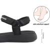 DREAM PAIRS Women’s Sport Athletic Sandals Outdoor Hiking Sandals(Black)