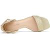 DREAM PAIRS Women’s Square Toe Low Block Chunky Heels Open Toe Ankle Strap Dress Pump Shoes(Gold)
