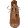 DREAM PAIRS Women’s Wedge Boots Casual Fashion Lace Up Low Heel Ankle Booties Shoes(Tan/Pu)