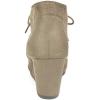 DREAM PAIRS Women’s Wedge Boots Casual Fashion Lace Up Low Heel Ankle Booties Shoes(Taupe)