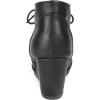 DREAM PAIRS Women’s Wedge Boots Casual Fashion Lace Up Low Heel Ankle Booties Shoes(Tomson-black Pu)