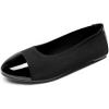 DREAM PAIRS Women’s Sole-Flex Ballerina Walking Flats Shoes(Black Knit)