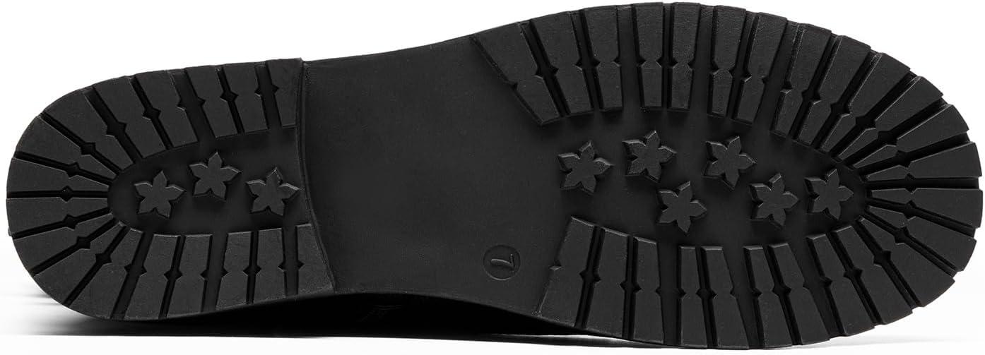imageDREAM PAIRS Womens Mid Calf Builtin Wallet Pocket Lace up Military Combat BootsAll Black