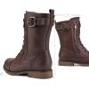 DREAM PAIRS Women’s Mid Calf Built-in Wallet Pocket Lace up Military Combat Boots(All Burgundy)