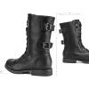 DREAM PAIRS Women’s Mid Calf Built-in Wallet Pocket Lace up Military Combat Boots(Classic Black)