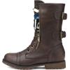 DREAM PAIRS Women’s Mid Calf Built-in Wallet Pocket Lace up Military Combat Boots(Terran-brown)