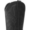 DREAM PAIRS Women’s Cowboy Cowgirl Boots Embroidered Square Toe Mid Calf Western Boots Fashion Dress Chunky Low Heel Shoes for Theme Party Country Concert(All Black)