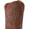 DREAM PAIRS Women’s Cowboy Cowgirl Boots Embroidered Square Toe Mid Calf Western Boots Fashion Dress Chunky Low Heel Shoes for Theme Party Country Concert(Dark Brown)