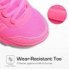 DREAM PAIRS Boys Girls Shoes Kids DuraPlay Tennis Footwear Non Slip Athletic Running Walking Lightweight Lace Up Sneakers for Little/Big Kid(Hot Pink)