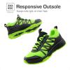 DREAM PAIRS Boys Girls Shoes Kids DuraPlay Tennis Footwear Non Slip Athletic Running Walking Lightweight Lace Up Sneakers for Little/Big Kid(Neon Green/Black)