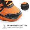 DREAM PAIRS Boys Girls Shoes Kids DuraPlay Tennis Footwear Non Slip Athletic Running Walking Lightweight Lace Up Sneakers for Little/Big Kid(Orange/Black)