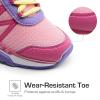 DREAM PAIRS Boys Girls Shoes Kids DuraPlay Tennis Footwear Non Slip Athletic Running Walking Lightweight Lace Up Sneakers for Little/Big Kid(Pink/Hot Pink)