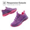 DREAM PAIRS Boys Girls Shoes Kids DuraPlay Tennis Footwear Non Slip Athletic Running Walking Lightweight Lace Up Sneakers for Little/Big Kid(Purple)