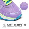 DREAM PAIRS Boys Girls Shoes Kids DuraPlay Tennis Footwear Non Slip Athletic Running Walking Lightweight Lace Up Sneakers for Little/Big Kid(Purple/Blue)