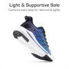 DREAM PAIRS Boys Girls Shoes Kids Tennis Athletic Running Footwear Lace Up Walking DuraPlay Breathable Lightweight Sneakers for Little/Big Kid(Black/Blue)