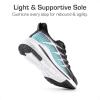 DREAM PAIRS Boys Girls Shoes Kids Tennis Athletic Running Footwear Lace Up Walking DuraPlay Breathable Lightweight Sneakers for Little/Big Kid(Black/Light Green)