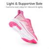 DREAM PAIRS Boys Girls Shoes Kids Tennis Athletic Running Footwear Lace Up Walking DuraPlay Breathable Lightweight Sneakers for Little/Big Kid(Hot Pink)