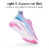 DREAM PAIRS Boys Girls Shoes Kids Tennis Athletic Running Footwear Lace Up Walking DuraPlay Breathable Lightweight Sneakers for Little/Big Kid(Purple/Pink)