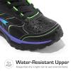 DREAM PAIRS Kids Shoes Hiking Boots Boys Girls High-Top Shoes Outdoors DuraPlay Lace-Up Lightweight Hiking Sneakers(Black/Blue/Green)