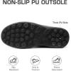 DREAM PAIRS Winter Boots for Women Warm Fur Lined with Zipper Flat Ankle Boots Comfortable Lightweight Outdoor Indoor Booties(Grey)