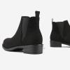 DREAM PAIRS Women’s Ankle Boots Chunky Low Heel Chelsea Booties Slip On Elastic Fall Short Boots(Black)