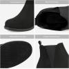 DREAM PAIRS Women’s Ankle Boots Chunky Low Heel Chelsea Booties Slip On Elastic Fall Short Boots(Black)