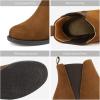 DREAM PAIRS Women’s Ankle Boots Chunky Low Heel Chelsea Booties Slip On Elastic Fall Short Boots(Camel)